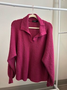 Pink Collared Sweater